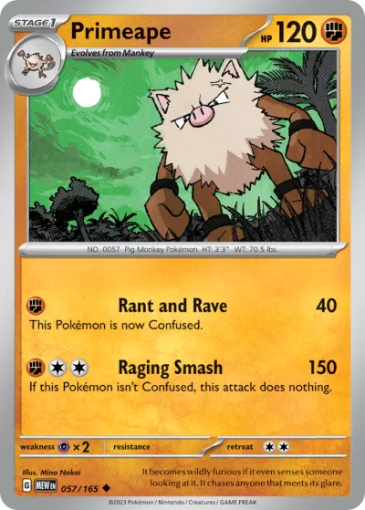 57 Primeape 151 2023 57 Primeape 151 2023