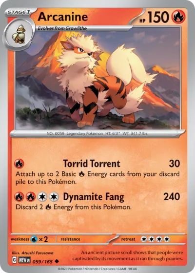 59 Arcanine 151 2023 59 Arcanine 151 2023