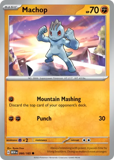 66 Machop 151 2023 66 Machop 151 2023