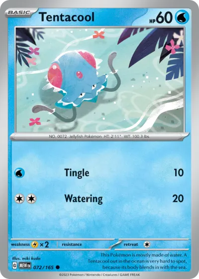 72 Tentacool 151 2023 72 Tentacool 151 2023