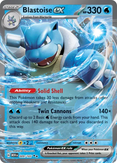 9 Blastoise ex 151 2023