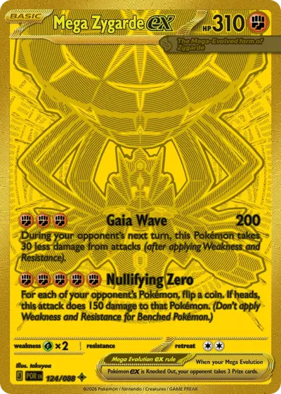 124 Mega Zygarde ex Perfect Order 2026 124 Mega Zygarde ex Perfect Order 2026