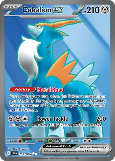 103 Cobalion ex Chaos Rising 2026 103 Cobalion ex Chaos Rising 2026