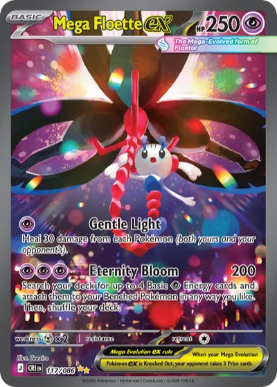 117 Mega Floette ex Chaos Rising 2026 117 Mega Floette ex Chaos Rising 2026