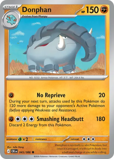 45 Donphan Chaos Rising 2026 45 Donphan Chaos Rising 2026