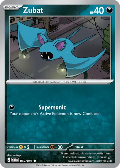 49 Zubat Chaos Rising 2026 49 Zubat Chaos Rising 2026