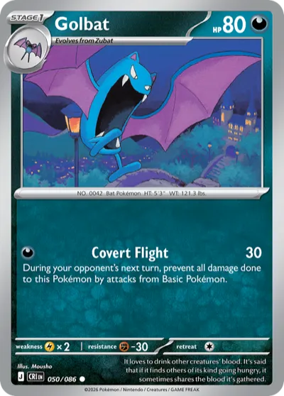 50 Golbat Chaos Rising 2026 50 Golbat Chaos Rising 2026