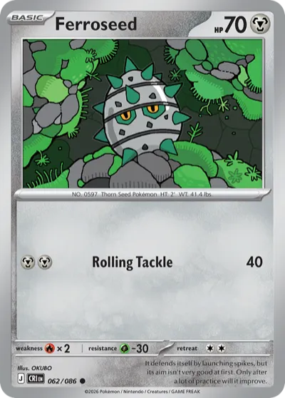 62 Ferroseed Chaos Rising 2026 62 Ferroseed Chaos Rising 2026