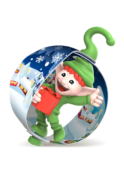VS306 Elf mit rotem Geschenk Kinder Überraschung Weihnachten 2026 VS306 Elf mit rotem Geschenk Kinder Überraschung Weihnachten 2026