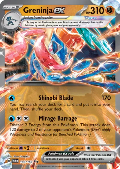106 Greninja ex Twilight Masquerade 2024 106 Greninja ex Twilight Masquerade 2024