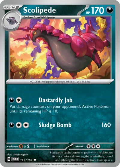 117 Scolipede Twilight Masquerade 2024 117 Scolipede Twilight Masquerade 2024
