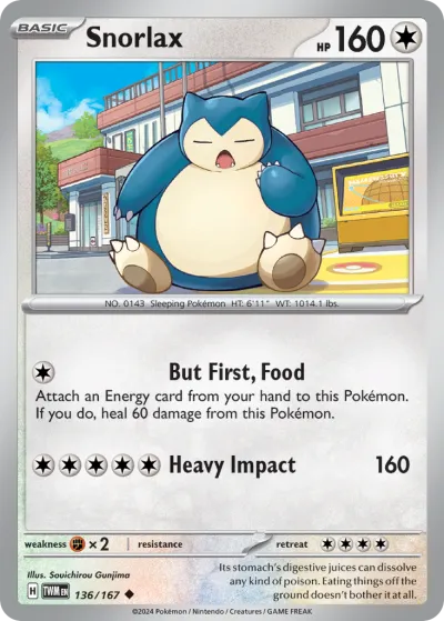 136 Snorlax Twilight Masquerade 2024 136 Snorlax Twilight Masquerade 2024