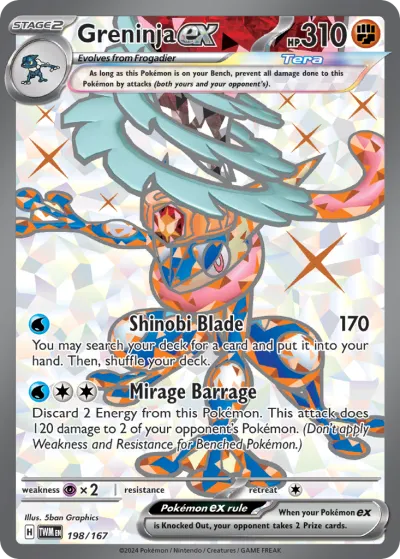 198 Greninja ex Twilight Masquerade 2024 198 Greninja ex Twilight Masquerade 2024