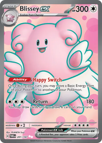 201 Blissey ex Twilight Masquerade 2024 201 Blissey ex Twilight Masquerade 2024