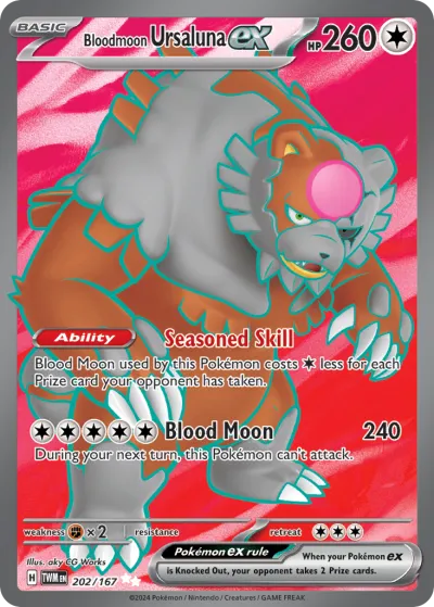 202 Bloodmoon Ursaluna ex Twilight Masquerade 2024 202 Bloodmoon Ursaluna ex Twilight Masquerade 2024