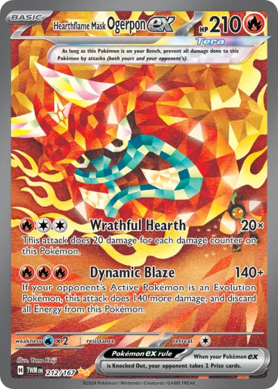 212 Hearthflame Mask Ogerpon ex Twilight Masquerade 2024 212 Hearthflame Mask Ogerpon ex Twilight Masquerade 2024