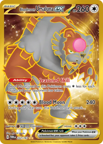 222 Bloodmoon Ursaluna ex Twilight Masquerade 2024 222 Bloodmoon Ursaluna ex Twilight Masquerade 2024