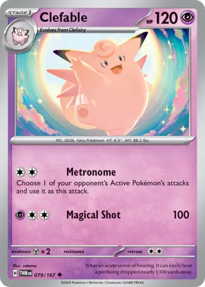 79 Clefable Twilight Masquerade 2024 79 Clefable Twilight Masquerade 2024