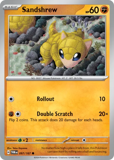 97 Sandshrew Twilight Masquerade 2024 97 Sandshrew Twilight Masquerade 2024