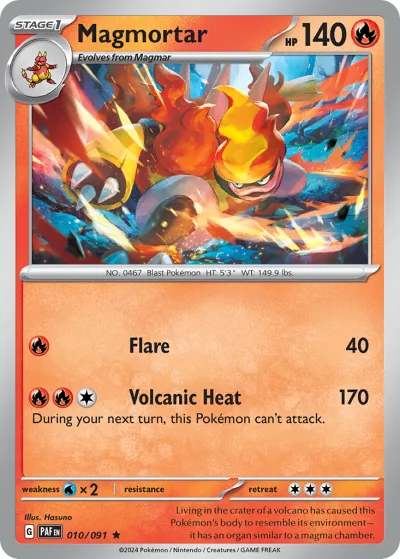 10 Magmortar Paldean Fates 2024 10 Magmortar Paldean Fates 2024