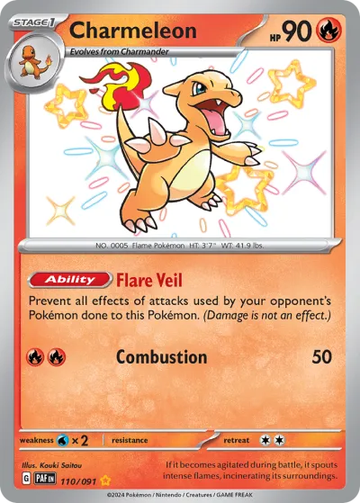 110 Charmeleon Paldean Fates 2024 110 Charmeleon Paldean Fates 2024