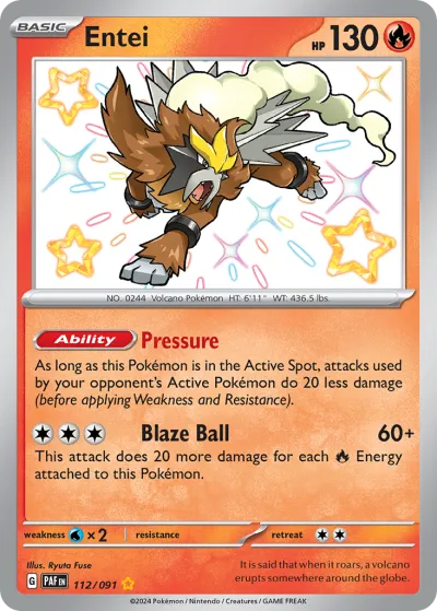 112 Entei Paldean Fates 2024 112 Entei Paldean Fates 2024