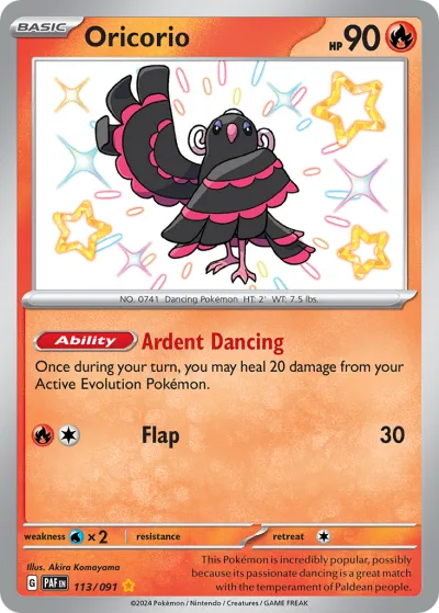 113 Oricorio Paldean Fates 2024 113 Oricorio Paldean Fates 2024