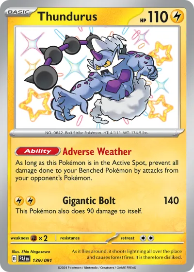 139 Thundurus Paldean Fates 2024 139 Thundurus Paldean Fates 2024