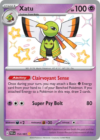 152 Xatu Paldean Fates 2024 152 Xatu Paldean Fates 2024