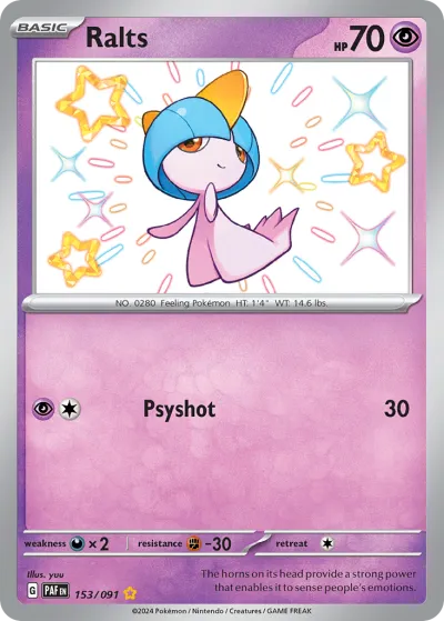 153 Ralts Paldean Fates 2024 153 Ralts Paldean Fates 2024