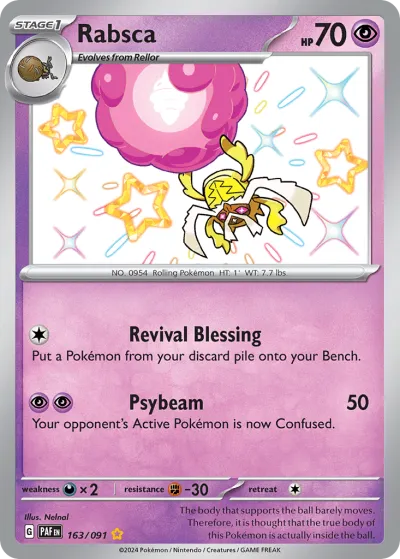 163 Rabsca Paldean Fates 2024 163 Rabsca Paldean Fates 2024