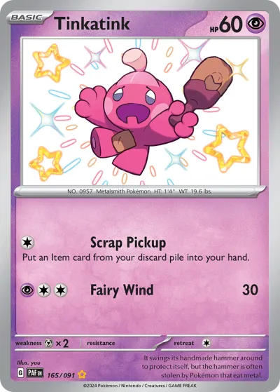 165 Tinkatink Paldean Fates 2024 165 Tinkatink Paldean Fates 2024