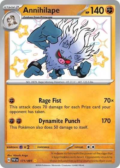 171 Annihilape Paldean Fates 2024 171 Annihilape Paldean Fates 2024