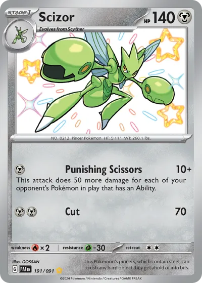 191 Scizor Paldean Fates 2024 191 Scizor Paldean Fates 2024