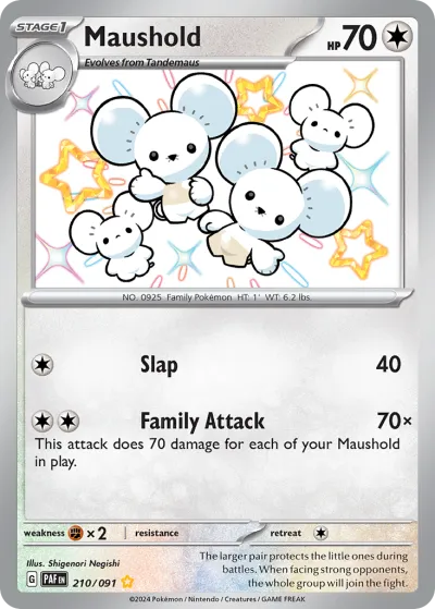 210 Maushold Paldean Fates 2024 210 Maushold Paldean Fates 2024