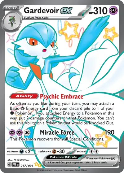 217 Gardevoir ex Paldean Fates 2024 217 Gardevoir ex Paldean Fates 2024