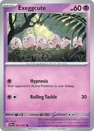 23 Exeggcute Paldean Fates 2024 23 Exeggcute Paldean Fates 2024