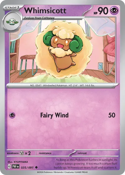 35 Whimsicott Paldean Fates 2024 35 Whimsicott Paldean Fates 2024