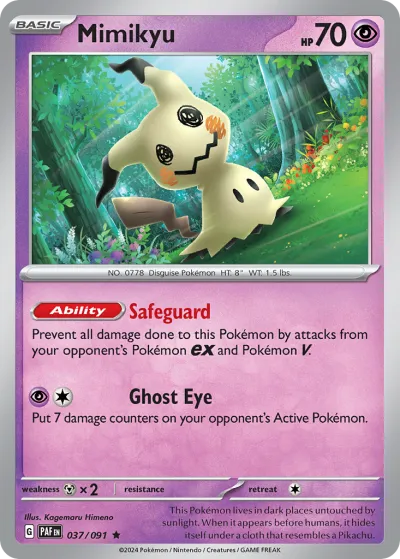 37 Mimikyu Paldean Fates 2024 37 Mimikyu Paldean Fates 2024