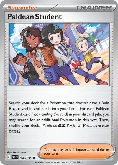 86 Paldean Student Paldean Fates 2024 86 Paldean Student Paldean Fates 2024