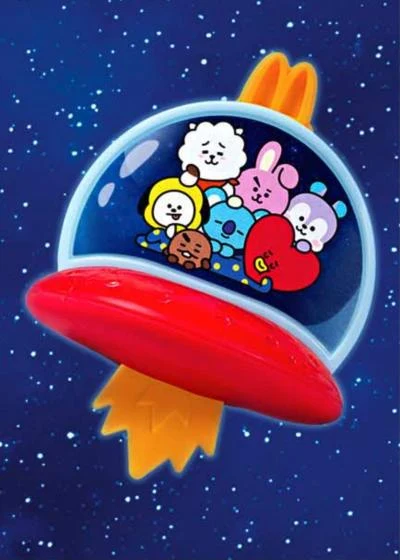 BT21-Gruppe im Raumschiff Happy Meal BT21 2026