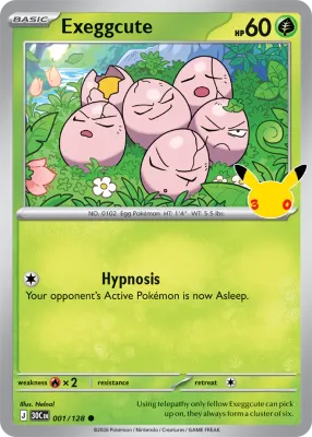 1 Exeggcute 30th Celebration 2026 1 Exeggcute 30th Celebration 2026