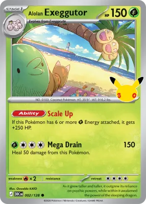 2 Alolan Exeggutor 30th Celebration 2026
