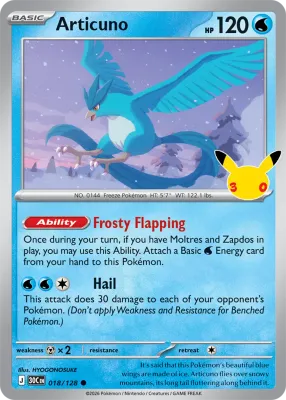 18 Articuno 30th Celebration 2026