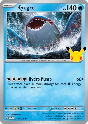 19 Kyogre 30th Celebration 2026