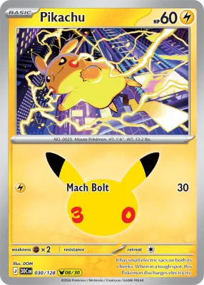 30 Pikachu 30th Celebration 2026 30 Pikachu 30th Celebration 2026