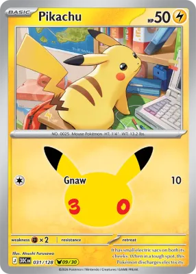 31 Pikachu 30th Celebration 2026 31 Pikachu 30th Celebration 2026