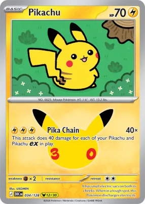 34 Pikachu 30th Celebration 2026 34 Pikachu 30th Celebration 2026