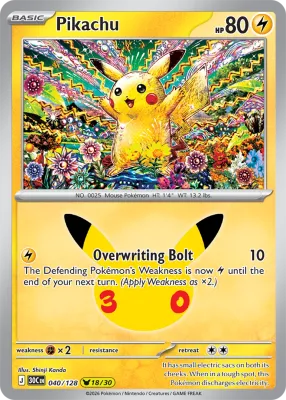 40 Pikachu 30th Celebration 2026 40 Pikachu 30th Celebration 2026
