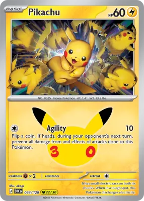 44 Pikachu 30th Celebration: 30 Пікачу 2026